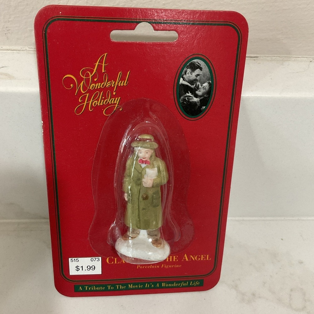 1995 It's A Wonderful Life Clarence The Angel Porcelain Figurine New Sealed